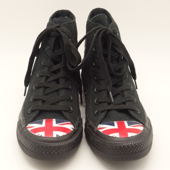 CONVERSE ALL-STAR British Flag Hi Top Sneakers - Picture 4 of 8